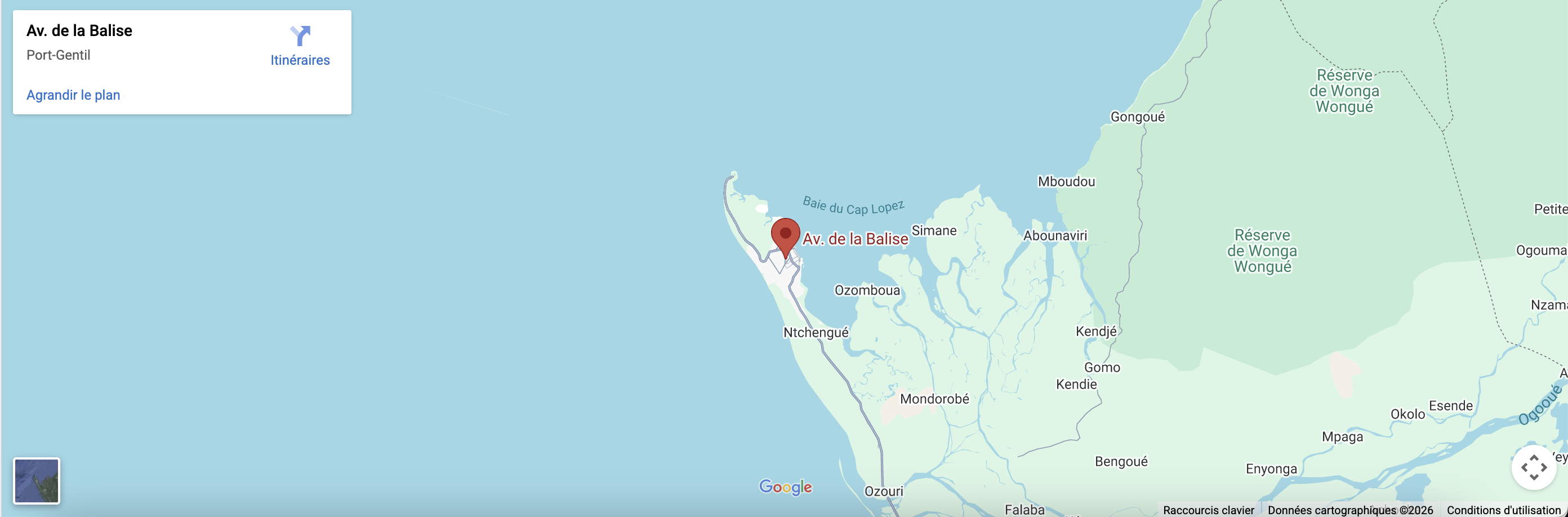 Localisation Port-Gentil